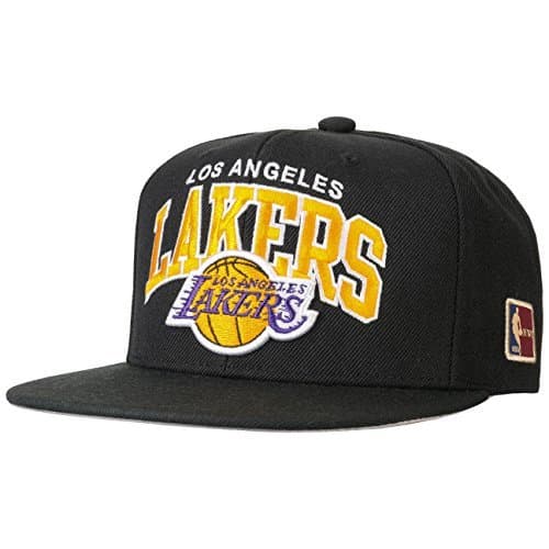 Producto Mitchell & Ness Angeles Lakers HUD127 Black Team Arch Snapback Cap HWC