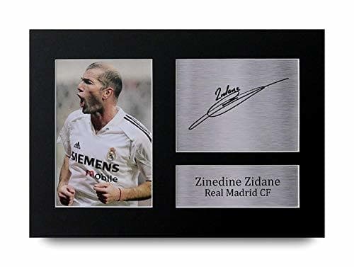 Product HWC Trading Zinedine Zidane A4 Sin Marco Regalo De Visualización De Fotos