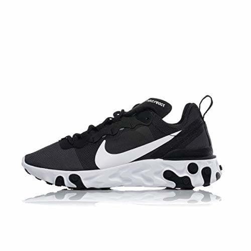 Fitness Nike W React Element 55, Zapatillas de Running para Mujer, Negro