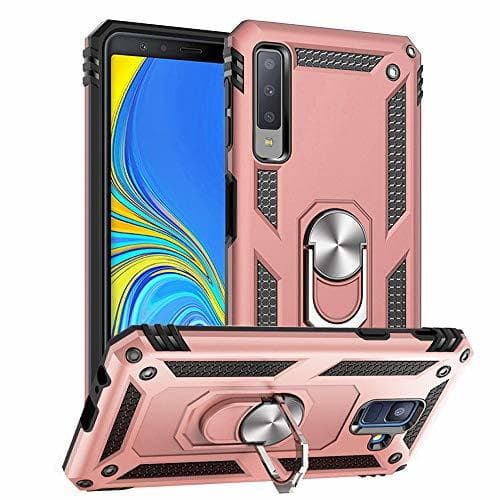 Product XTCASE Carcasa para Samsung Galaxy A7 2018 con Soporte 360 Metal Anillo