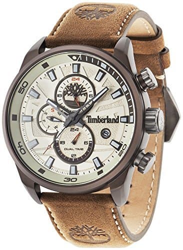 Producto Timberland Henniker II – Reloj de hombre de cuarzo beige con esfera analógica pantalla