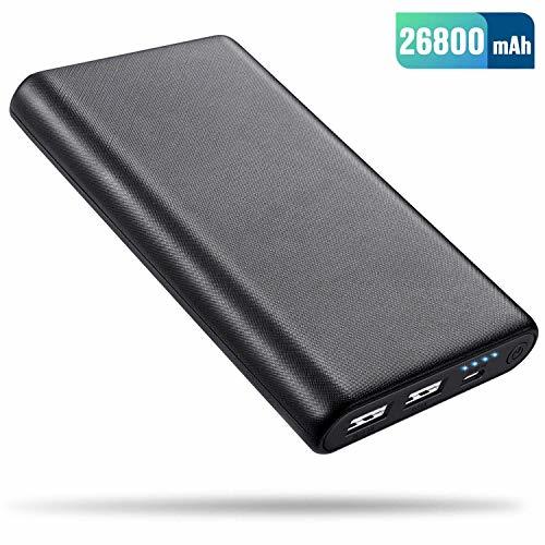 Electronic Power Bank 10000mAh Cargador Portátil con Gran Capacidad y Doble Salida USB