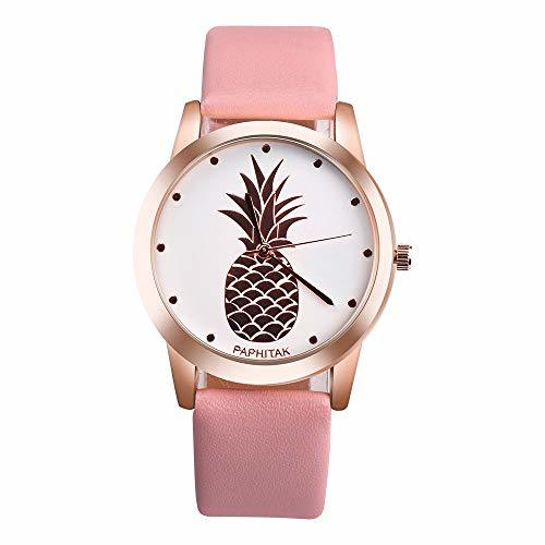 Product Koedu Reloj de piña para Mujer, Reloj de Esfera Blanca, Chica Adolescente,