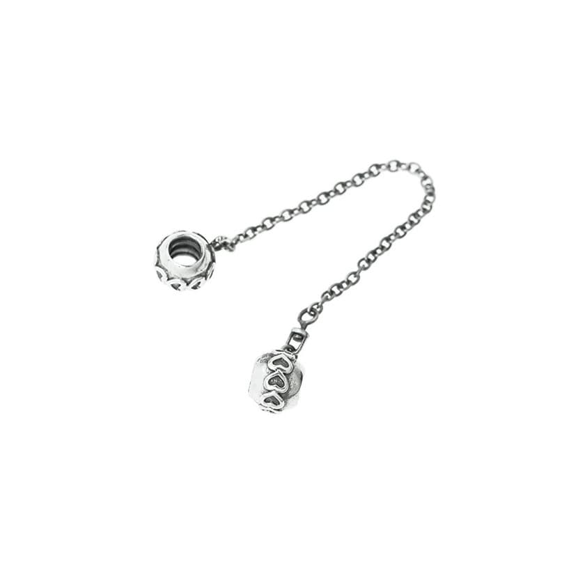 Product Plata de Ley Infinito Amor corazón screw-on Bead cadena de seguridad para