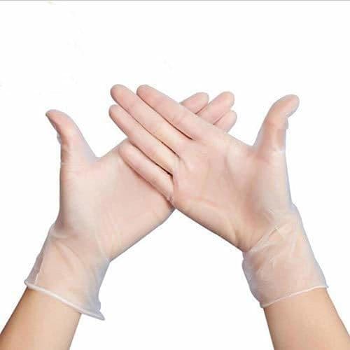 Place PONNMQ 50/100PCS Food Grade Disposable PVC Gloves Anti-Static Plastic Gloves For Food