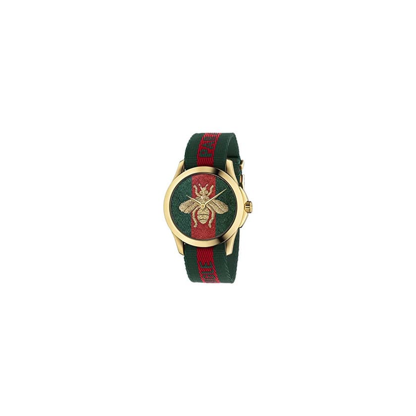 Fashion Gucci Reloj Análogo clásico para Unisex de Cuarzo con Correa en Nailon