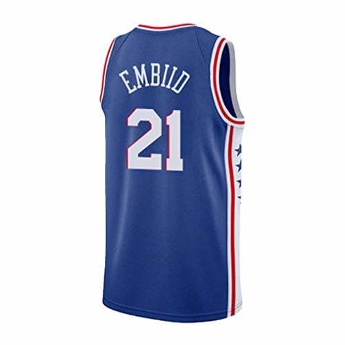 Producto Lvlo Ventilador Jersey ClassicSleeveless Chalecos Baloncesto Camiseta, Philadelphia 76ers # 21, Joel