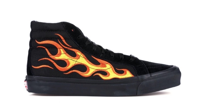 Fashion Vans Sk8-Hi WTAPS Flame