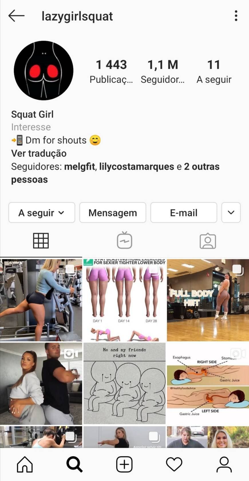 Moda Contas de Instagram 