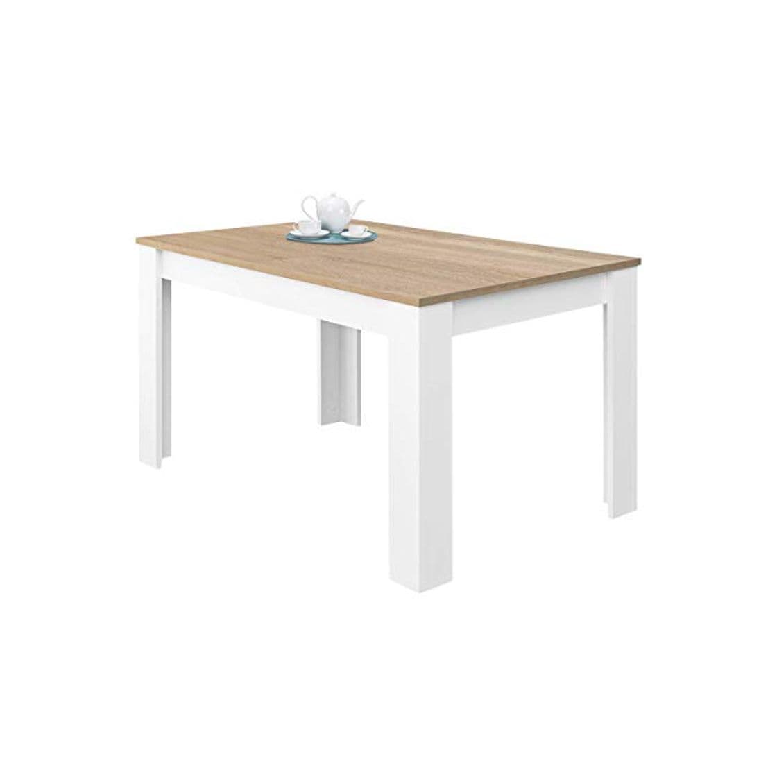 Home Habitdesign 0F4586 - Mesa de Comedor Extensible de 140 a 190cm, Mesa