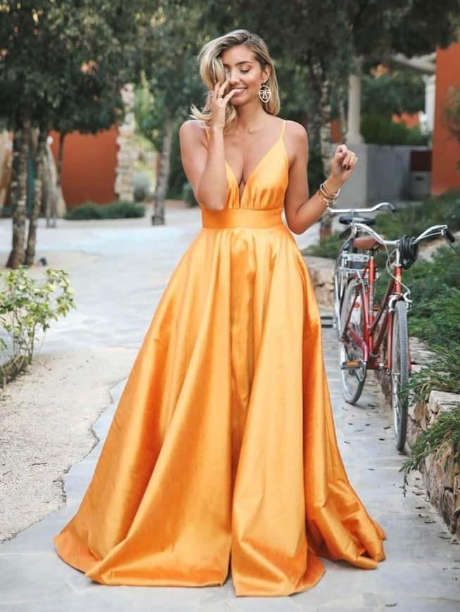 Product Gold Orange Gown