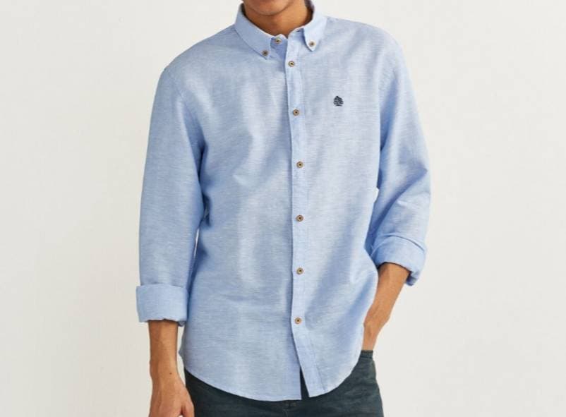 Fashion CAMISA LINHO ( azul indigo )





