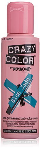 Lugar Crazy Color Blue Jade Nº 67 Crema Colorante del Cabello Semi-permanente