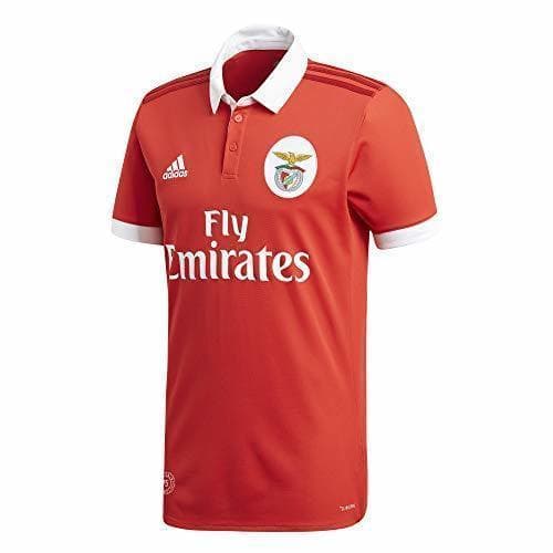 Fitness adidas SLB H JSY Camiseta 1ª Equipación Benfica 2017-2018, Hombre, Rojo