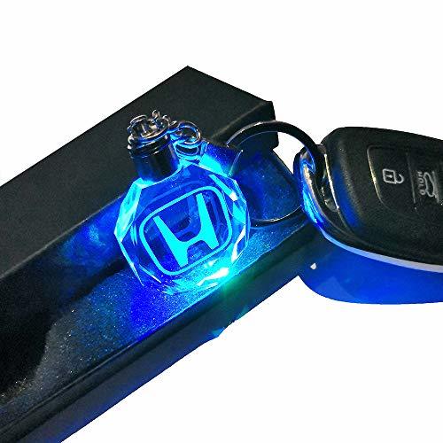 Producto VILLSION LED Honda Llavero Accesorios Colores Cambiantes Logo Coche con luz LED