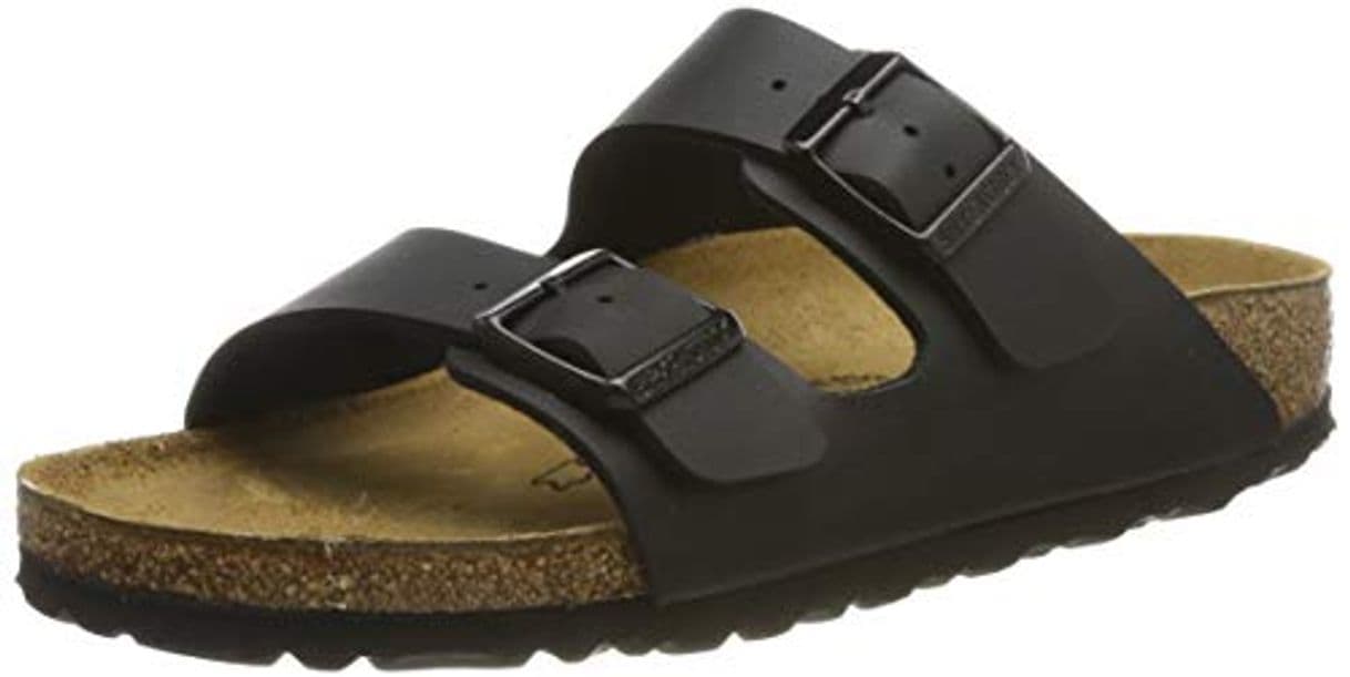 Moda Birkenstock 51793 - Sandalias con hebilla unisex, Negro, 43