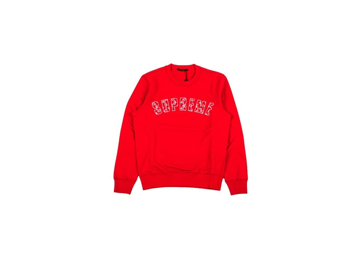 Product Supreme x Louis Vuitton Arc Logo Crewneck Red