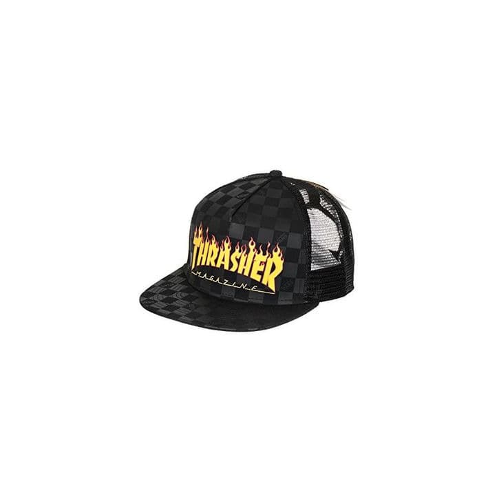 Moda Gorra Vans X Thrasher Flame Black Edición Limitada