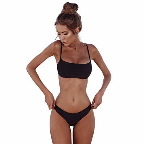 Moda Trajes de baño Mujer trikinis Talla Grande Bikinis Sexy de Mujer Push