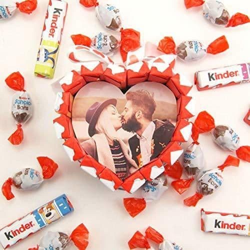 Producto Corazón Kinder personalizado con foto Kinder Schoko Bons Kinder Bueno