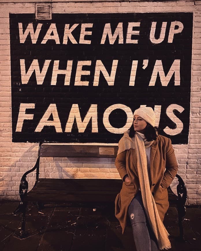 Lugar WAKE ME UP WHEN I'M FAMOUS Bench