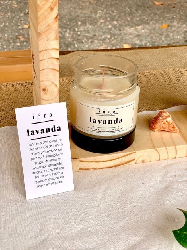 Product vela aromática de lavanda