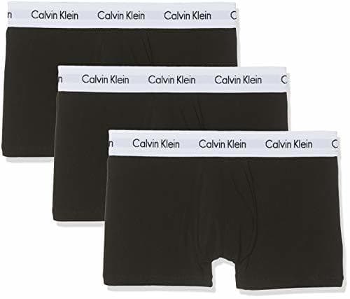 Fashion Calvin Klein Herren 3p Low Rise Trunk Boxershorts, Schwarz