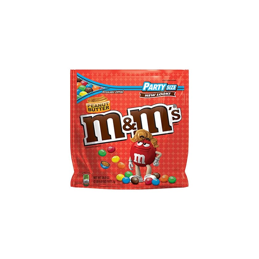 Product M&M'S Peanut Butter Chocolate Candy Party Size 38-Ounce Bag