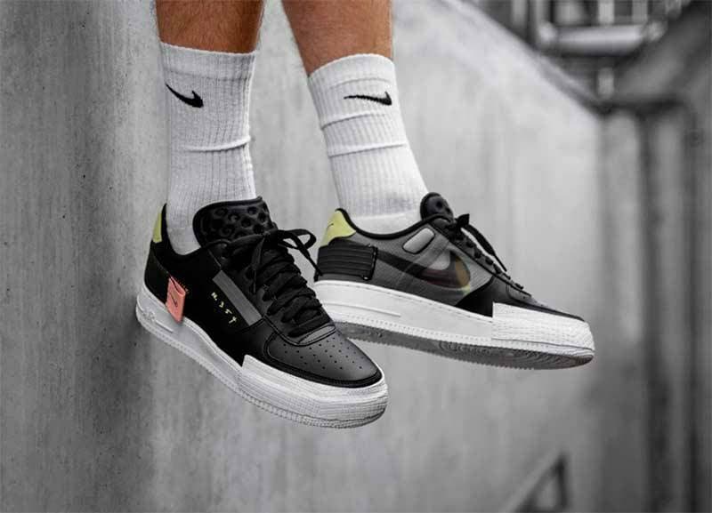 Moda Nike Air Force 1 Type Black