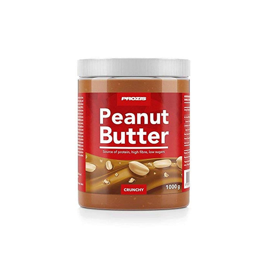 Beauty Prozis Peanut Butter 1kg - Deliciosa y de Textura Crujiente - Fuente