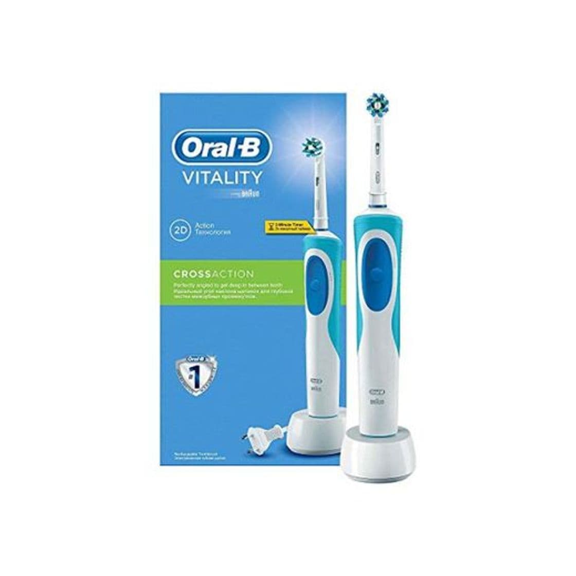 Beauty Oral-B Vitality Cross Action - Cepillo de dientes eléctrico recargable