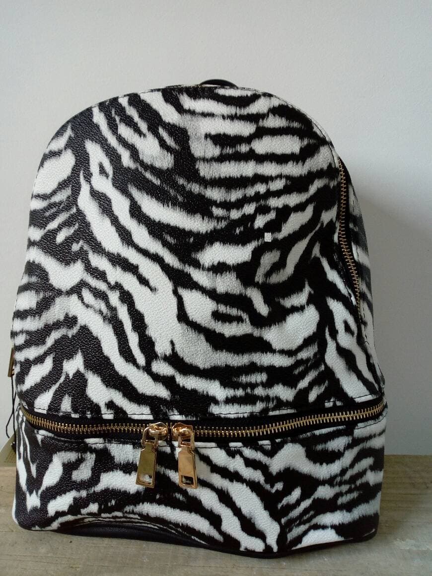 Serie Mochila padrão preto e branco