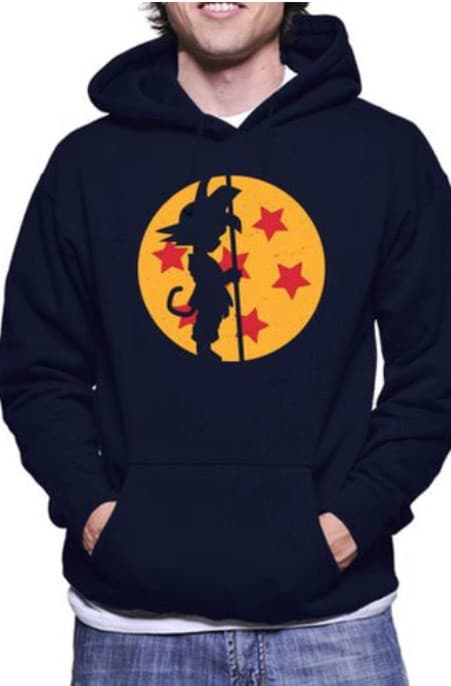 Moda Sweat com capuz de Dragon Ball