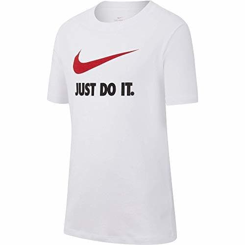 Place Nike Sportwear JDI T-Shirt for Kids Camiseta de Manga Corta, Niños, Blanco