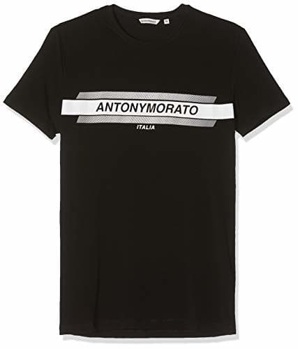 Fashion Antony Morato T Shirt Girocollo Manica Corta Stampa Logo Camiseta de Tirantes,