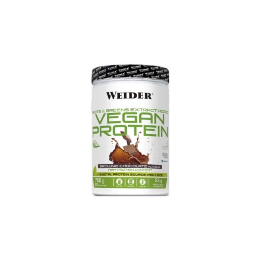 Producto Proteína Vegetal Vegan Weider Chocolate 750 Gr.