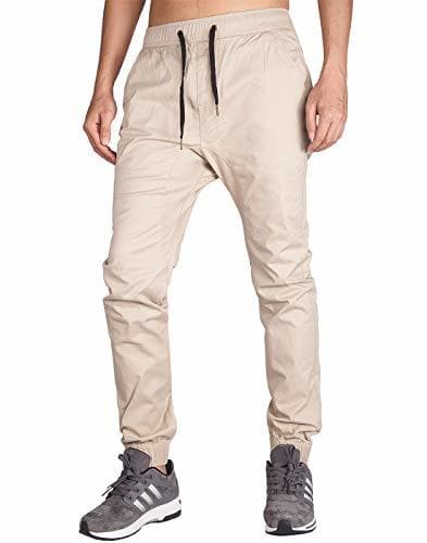 Moda ITALY MORN Pantalón para Hombre Casual Chino Jogging Algodón 20 Colores