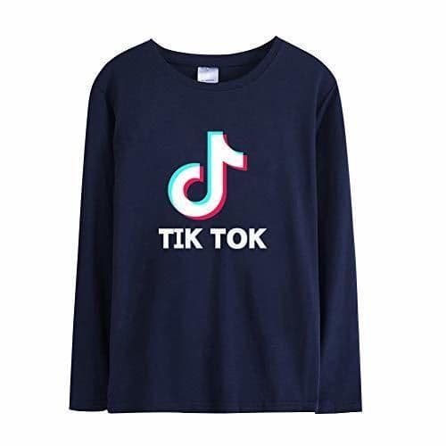 Producto Aibayleef TIK TOK Camisetas Manga Larga Sueter Top T-Shirt Basic tee Shirt