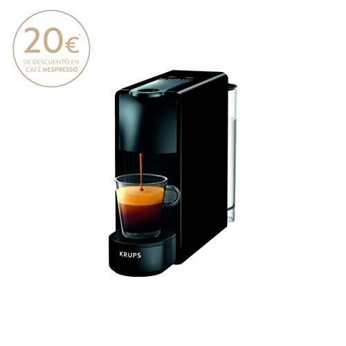 Producto Krups Nespresso XN1108 Essenza Mini Cafetera de cápsulas, 1260 vatios, negra, 0.6