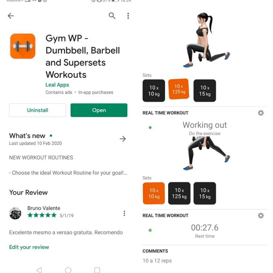 App WP Gym Fitness