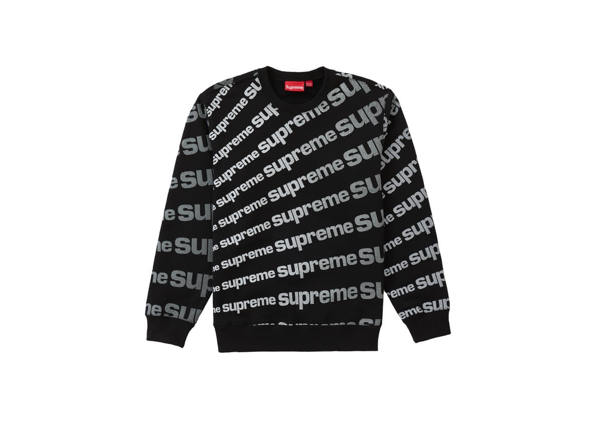 Product Supreme radial crewneck black