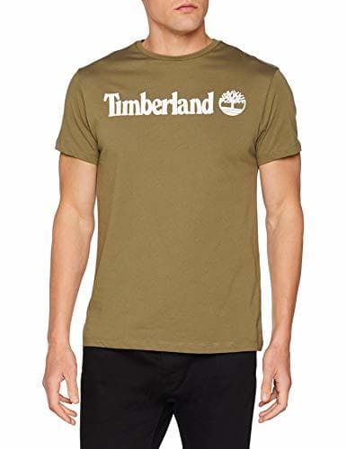 Lugar Timberland SS Crew Linear Logo tee Camiseta, Verde