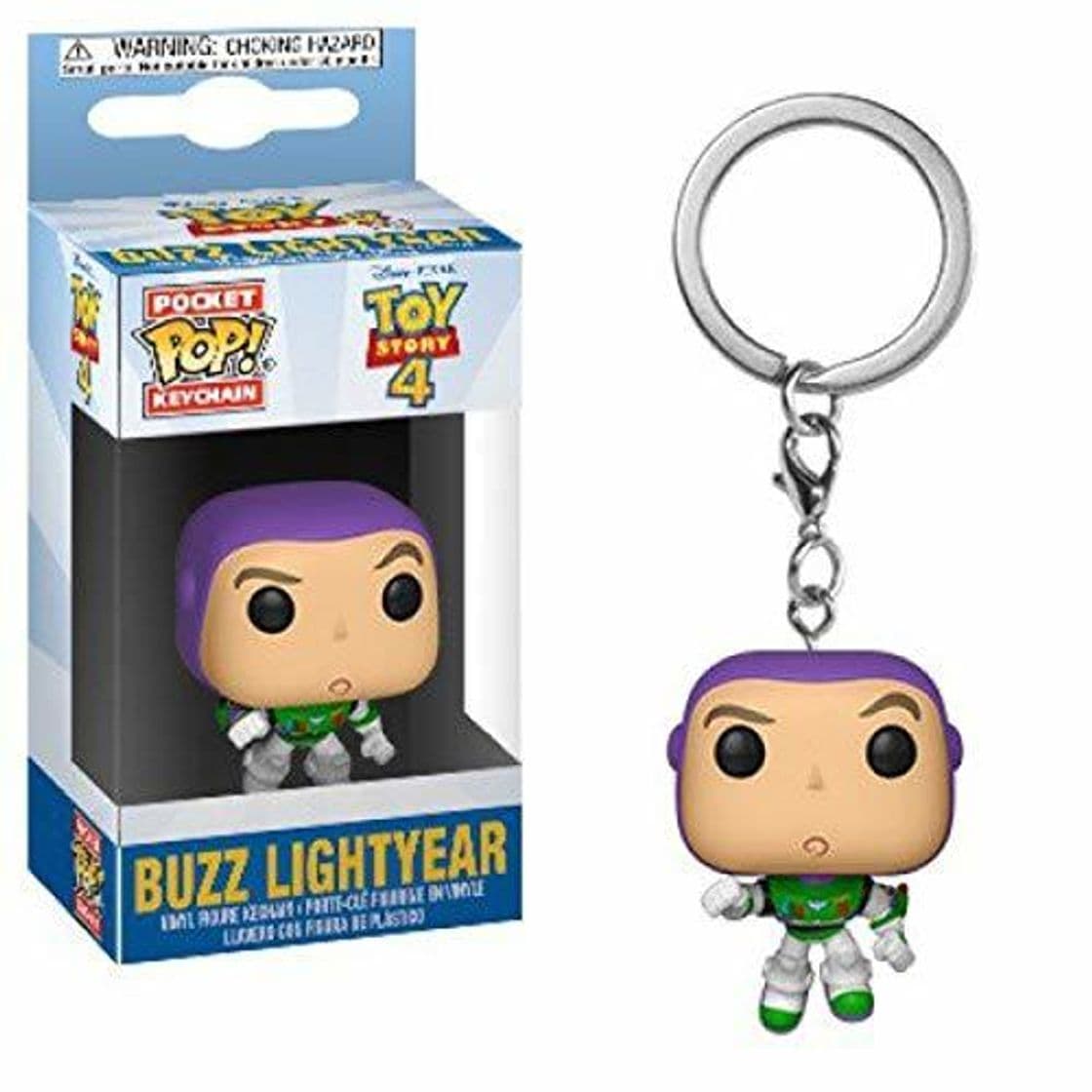 Game Funko- Pixar Llavero Pocket, Color Purple, Green