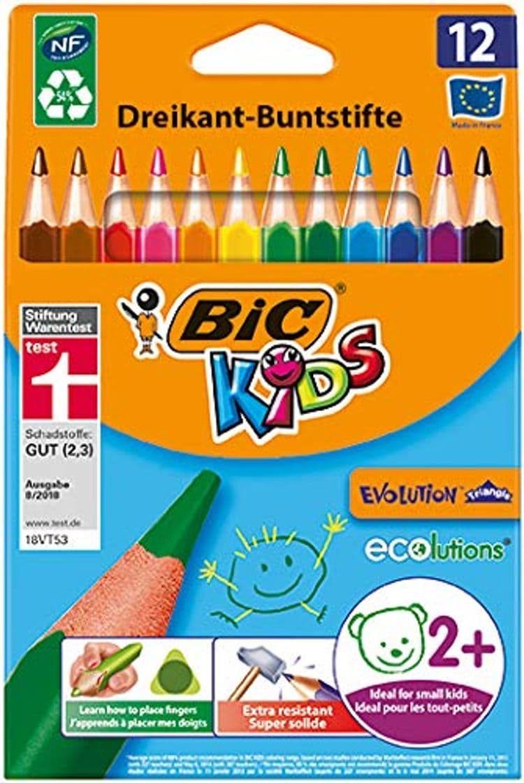 Place BIC Kids Evolution Triangle ECOlutions Lápices de colores Triangulares - colores Surtidos