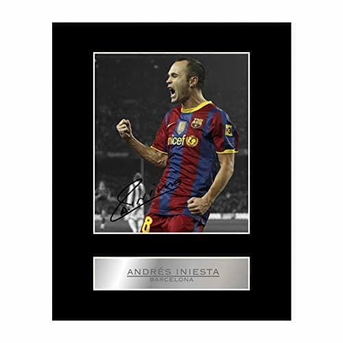 Place Andrés Iniesta Firmado Foto enmarcada Barcelona FC