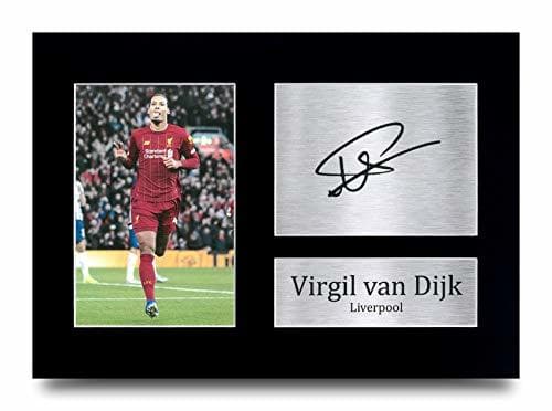 Product HWC Trading Virgil Van Dijk Liverpool Gifts - Foto firmada para Fans