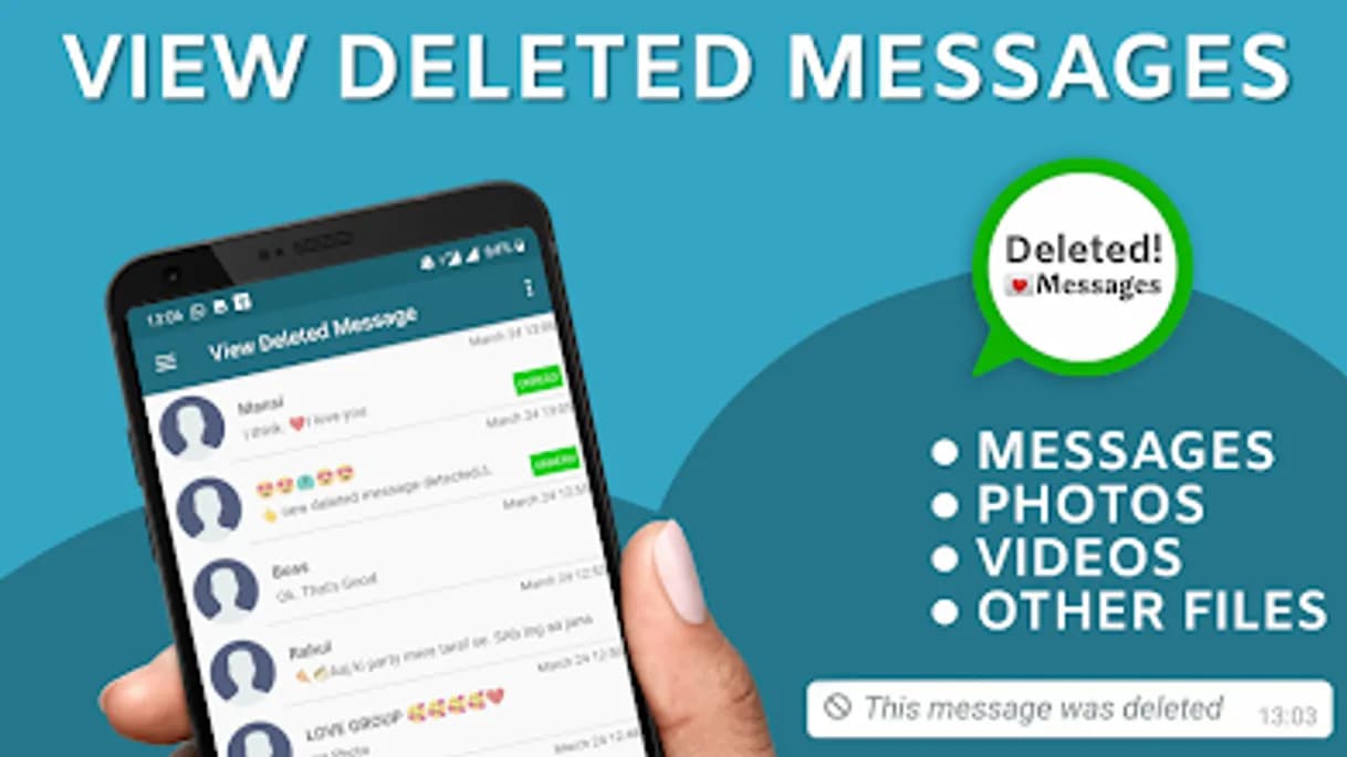 App Restory - reveal deleted messages