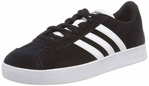 Fashion ADIDAS VL Court 2.0 K, Zapatillas Unisex niños, Negro