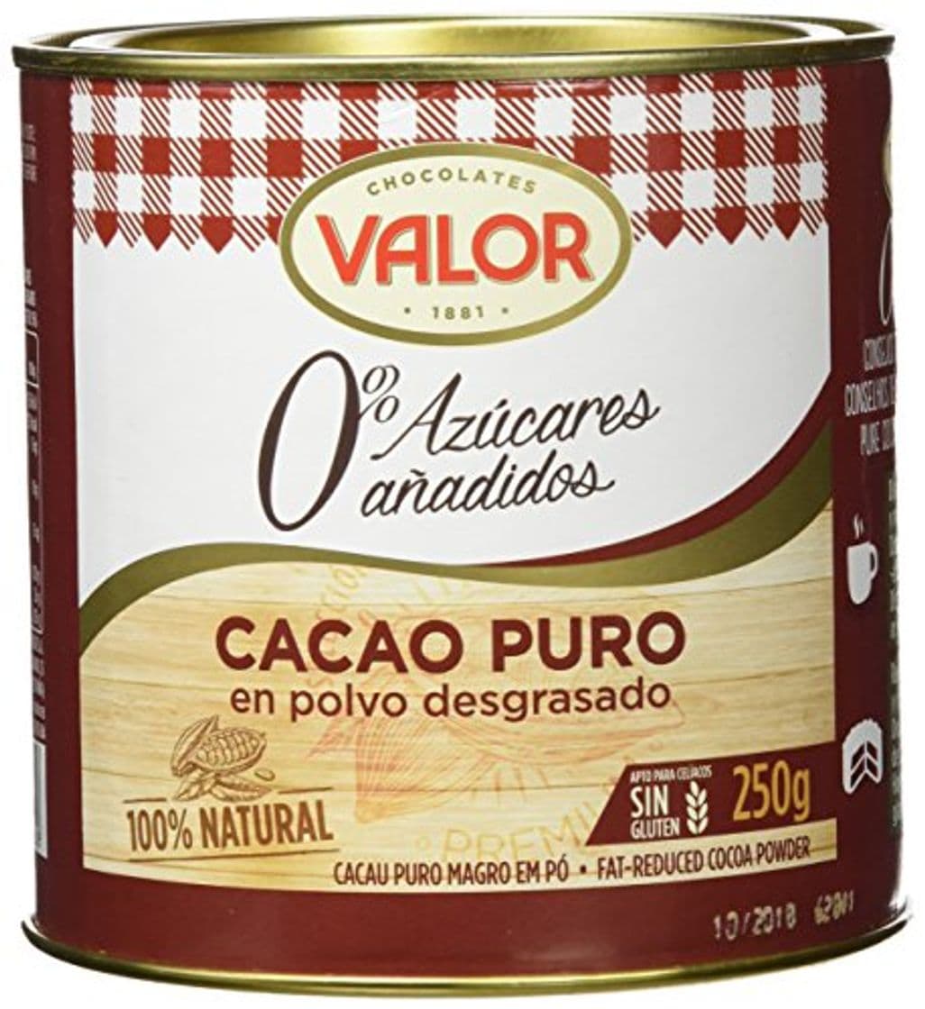 Producto Chocolates Valor - Cacao Puro En Polvo Desgrasado - 250 g