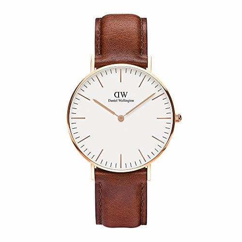 Moda Daniel Wellington - Reloj analógico para mujer de cuero